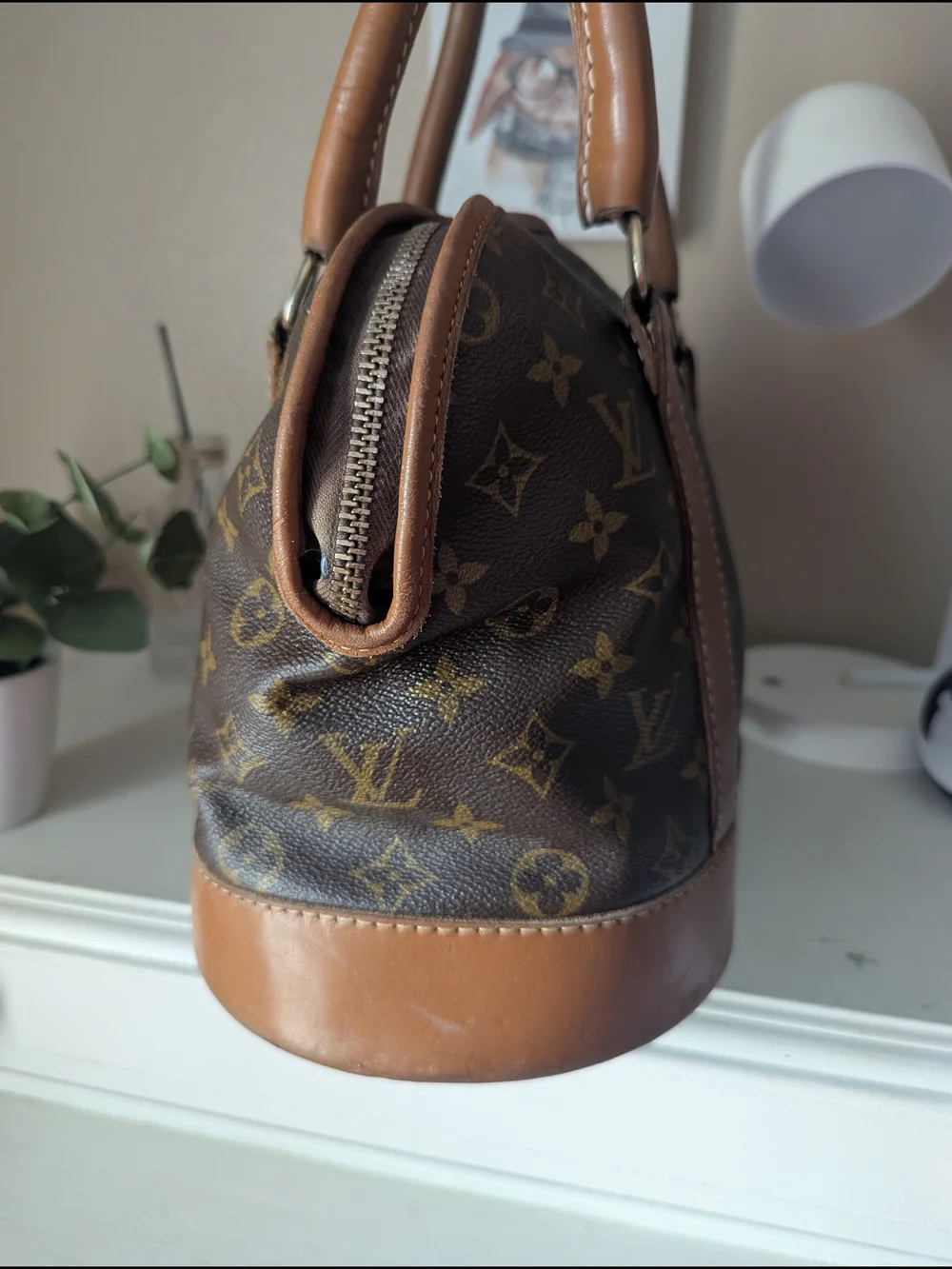 Louis Vuitton Monogram Canvas Brown Top-Handle Bag